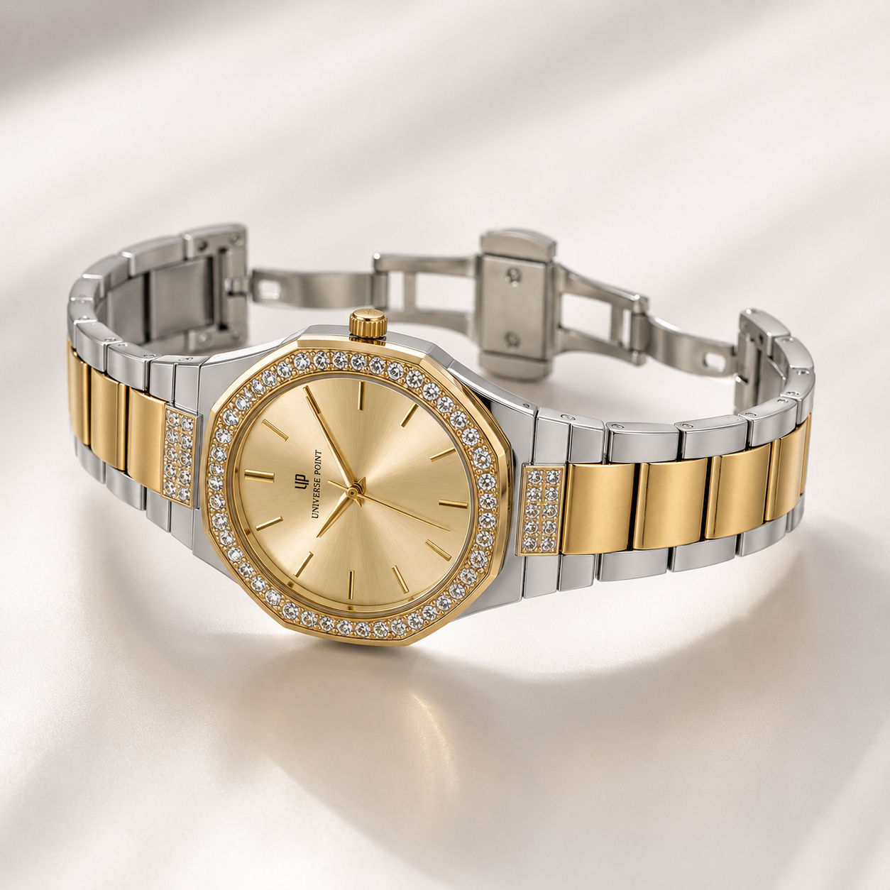 Universe Point Royale Diamond Two-Tone Men's Luxury Watch