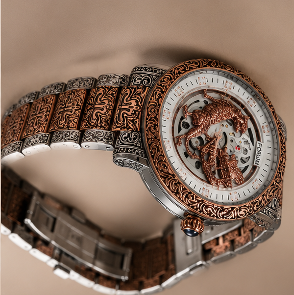 FORUM Royal Dragon Engraved Luxury Watch